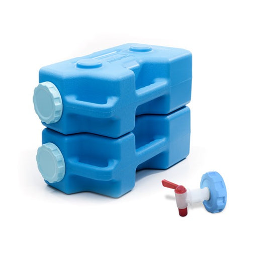 AquaBrick® Portable Food and Water Storage Containers – 2 Bricks & Spigot