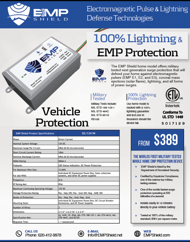 EMP & Lightning Protection for Vehicles (DC-12V-W)